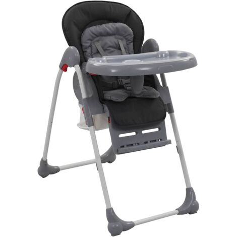 Trona de bebé gris vidaXL