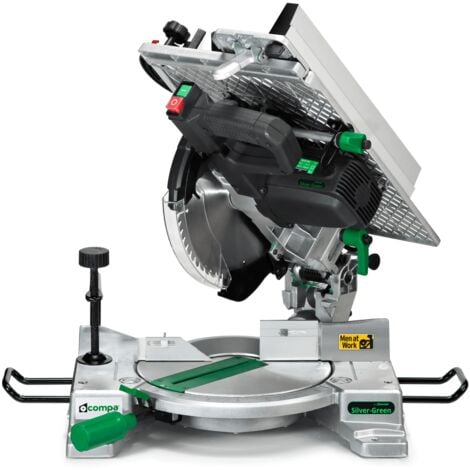 Troncatrice Per Legno 1600 Watt Falegnameria Compa Silver Green 250 Evolution