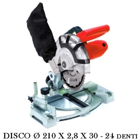 Troncatrice / Sega circolare per legno 1400W 210mm