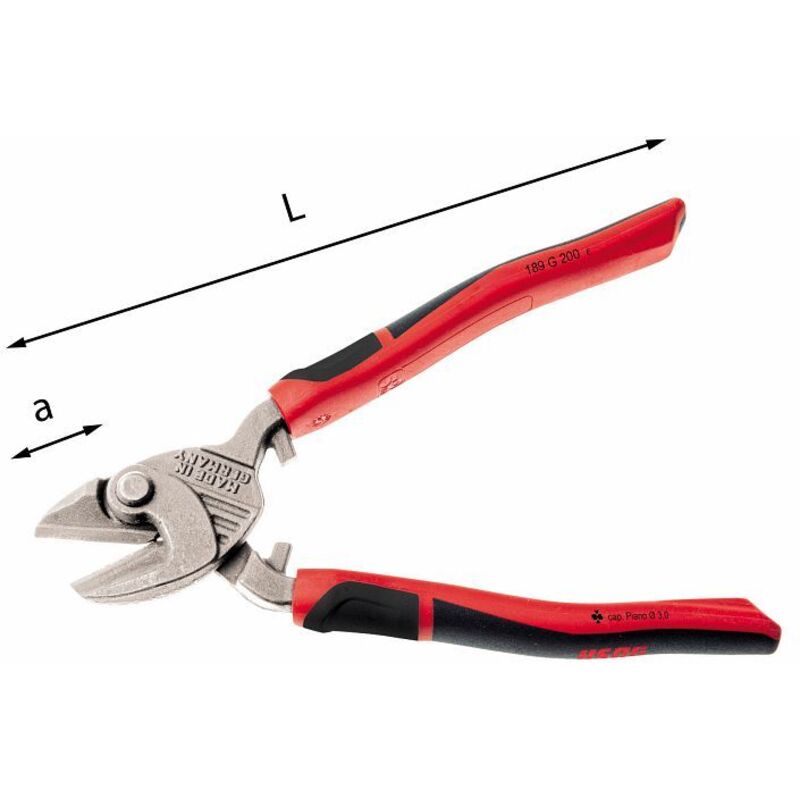 Tronchese a grande effetto con fulcro decentrato Usag max 3 mm 189 AG U01890200