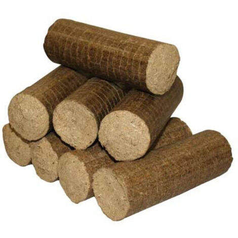 Tronchetti in legno pressato accendi fuoco Eco Brik per stufa e camino 9 kg