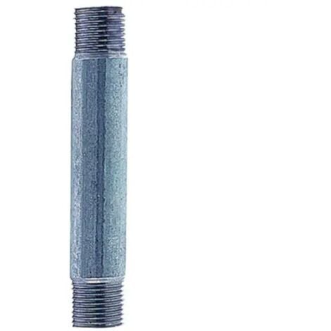 Tronchetto in acciaio zincato filetto corto 3/8"x15 cm RACCORDERIE METALLICHE