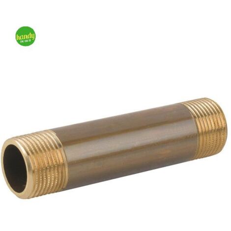 Tronchetto in ottone giallo maschio maschio filetto corto serie c012 Ambra Water 3/4''x100