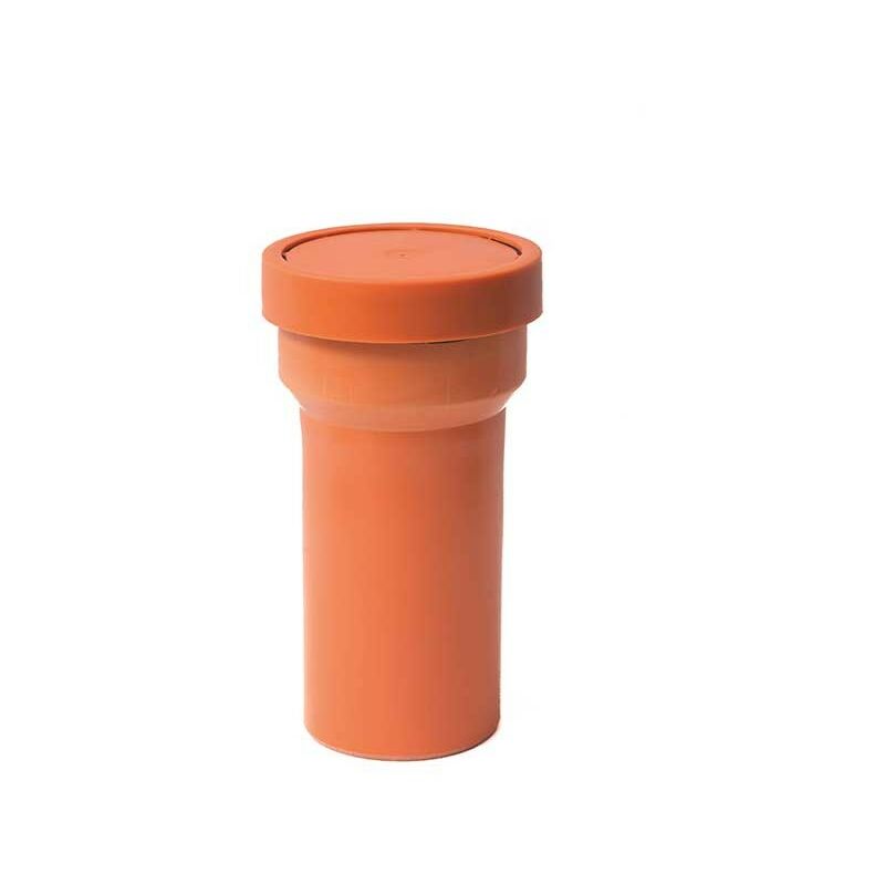 Tronchetto wc con guarnizione in pvc : Colore - Arancio, Diametro - 110