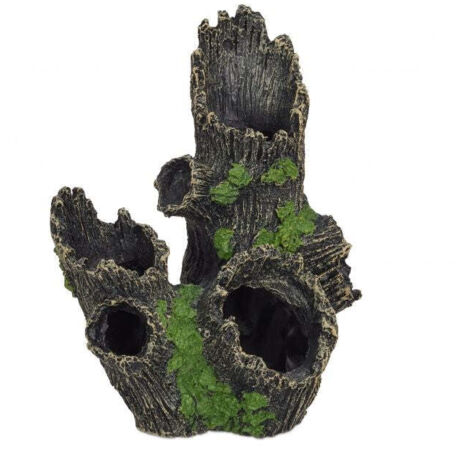 Tronco d'albero per la decorazione dell'acquario