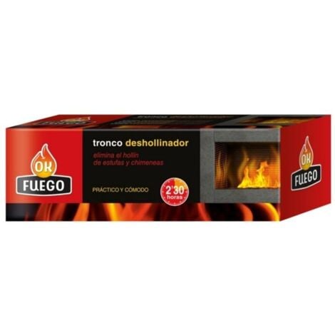 FPLUS Tronco deshollinador OK FUEGO para estufas y chimeneas