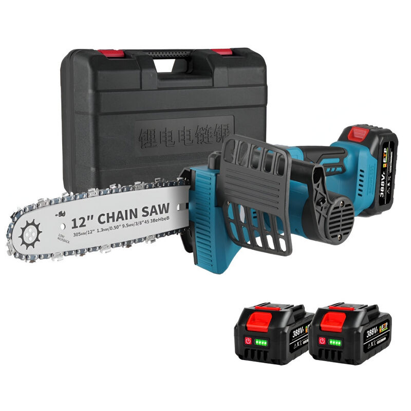 Tronçonneuse à batterie 18V,30cm Tronçonneuse Brushless,écran lcd - boite - 2 batteries et un chargeur