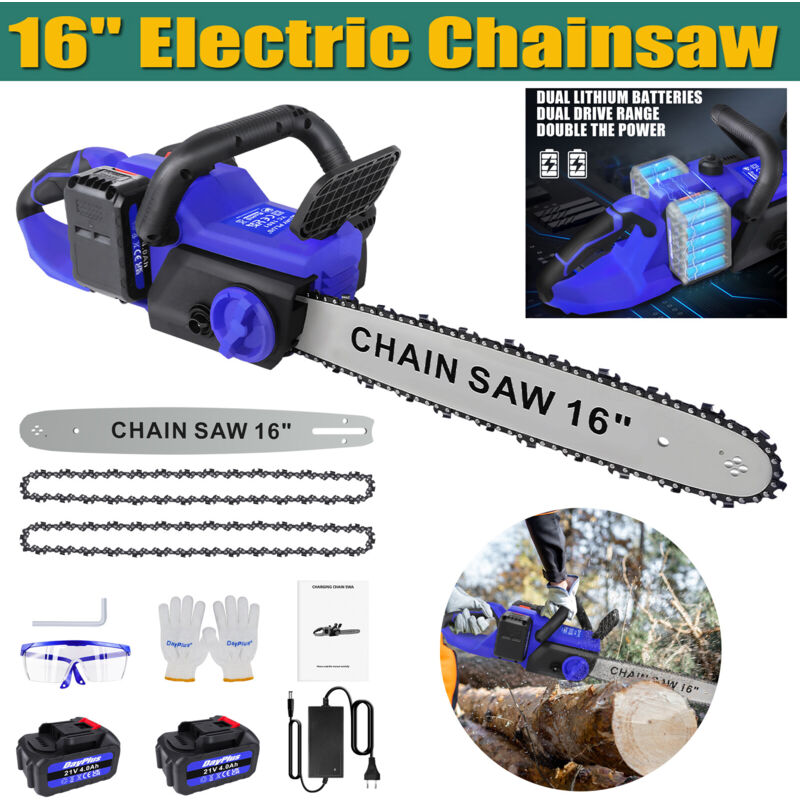Dayplus - Tronçonneuse à bois 16 pouces Tronçonneuse électrique à main 6000W dhl