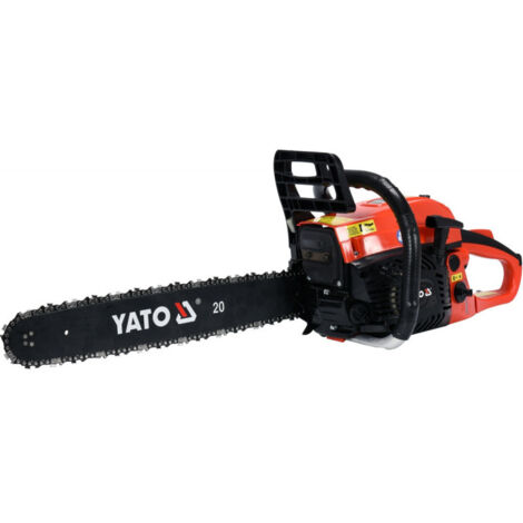 Tronçonneuse à essence 37,2 cm³, 1,7 CV, 33 cm, scie à moteur