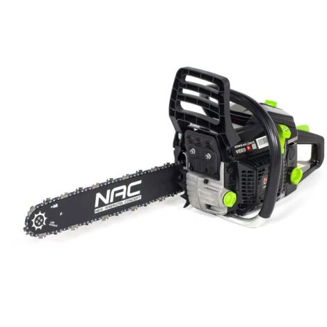 Tronçonneuse à essence, NAC, CST45-40-01AC-V, coupe professionnelle de bois, moteur de 1,7 kW, lame de 40 cm, système anti-vibration, idéale pour la sylviculture et l'utilisation domestique.