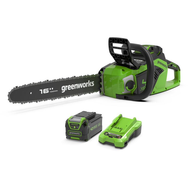 GREENWORKS Tron&ccedil;onneuse Brushless 40V - 40 cm - 1 batterie 4.0 Ah - 1 chargeur - GD40CS18K4