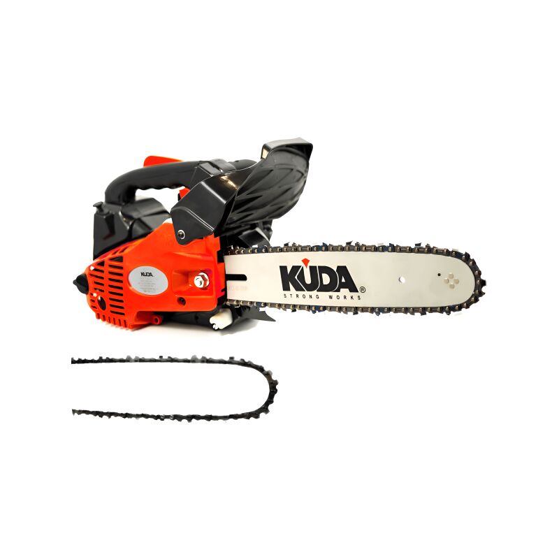 Kuda - Tronçonneuse d'élagage essence 25cc 1,3cv 30cm CN-25 + 1 chaîne supplémentaire