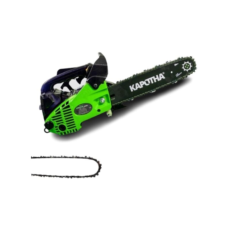 Kapotha - Tronçonneuse Élagueuse Thermique 25cc 1,3cv 30cm + 1 Chaîne Extra Ultimate