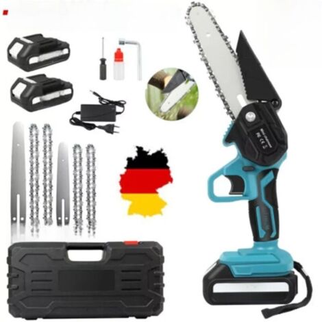 Tronçonneuse électrique mini sans fil 4+6 pouces pour Makita 18V. Compacte et puissante pour petits travaux de coupe.