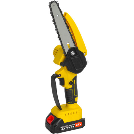 Tronçonneuse Électrique Sans Fil - FIANAO - Perche Télescopique - Moteur Brushless - 2 Batteries 21V - Chaînes Affûtées - Coupe des