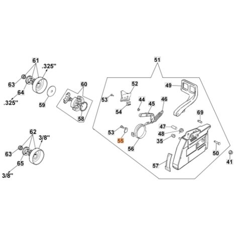 Tronçonneuse en tôle modèles GS630 ORIGINAL OLEOMAC 50010084 097000140