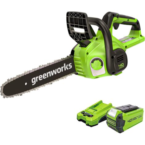 Tronçonneuse Greenworks G40CS30IIK2 40 V 1x2 0 Ah 30 cm bande