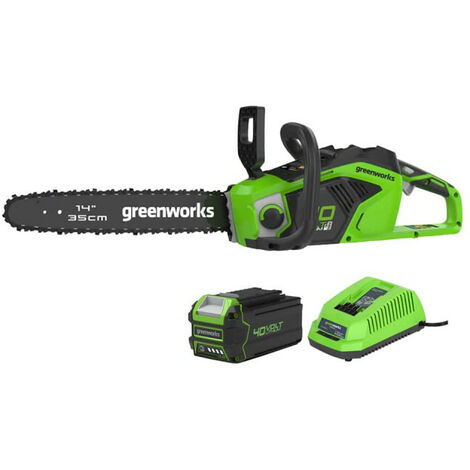 Tronçonneuse Greenworks GD40CS15K4 40 V 1x4 0 Ah 35 cm bande