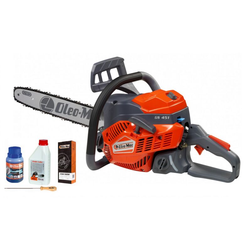 Tronçonneuse à essence Oleo Mac gs 451 3,2 cv + Gratuit
