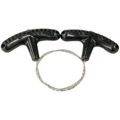 Tronçonneuse portative compacte, manuelle, format de poche, noire, 60