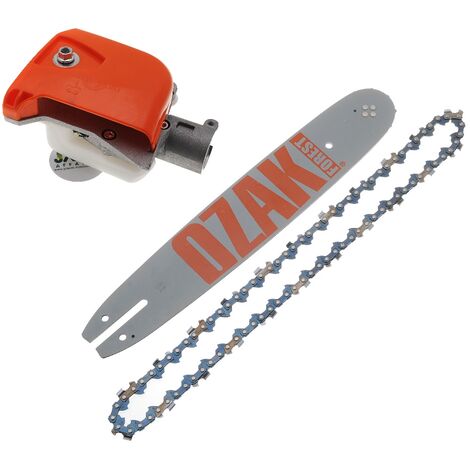 Tronçonneuse pour débroussailleuse 26mm, 7 dents, 8mm avec guide 30cm
