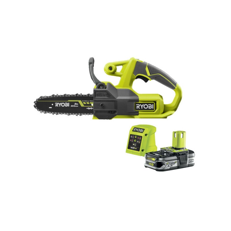 Ryobi - Tronçonneuse 18V One+ - Batterie 2.5Ah - Chargeur - RY18CS20A-125