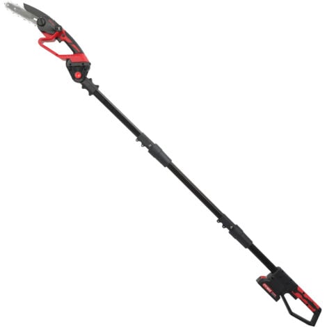 FLASIDU Tronçonneuse sans fil 2 en 1 avec perche télescopique, 21 V, 1 500 W, 2 batteries 1 500 mAh, 25 000 tr/min.
