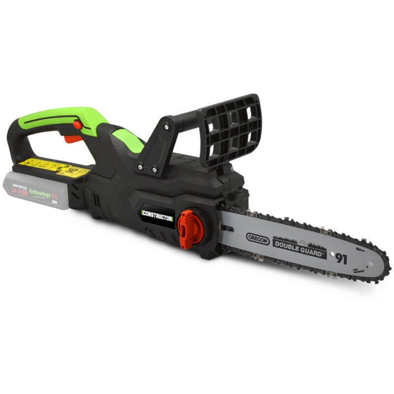 Constructor - Tronçonneuse sans fil 20 v (sans batterie) - Guide 250mm - Guide et chaîne Oregon