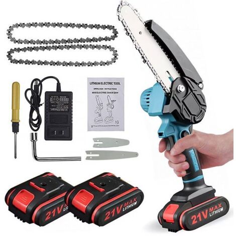 Tronçonneuse sans fil VINSIC - Mini tronçonneuse à batterie 6 pouces pour la coupe du bois et l\'élagage