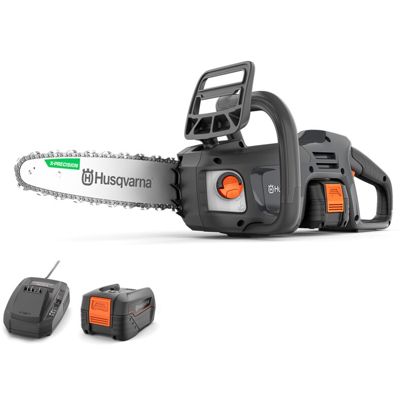 Tronçonneuse sur batterie Husqvarna C15X-P4A, à batterie, lithium-ion, 18V, haute vitesse de coupe (incl. batterie & chargeur)