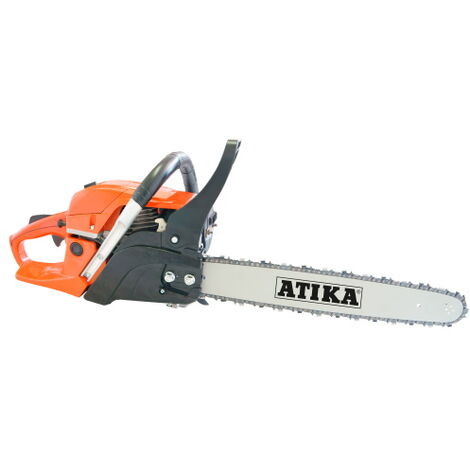 Atika – Tronçonneuse thermique 45,1 cm³ – Moteur essence 2 temps – Longueur de lame 445 mm – Vitesse chaîne 21,2 m/s – Poids 6,7 kg
