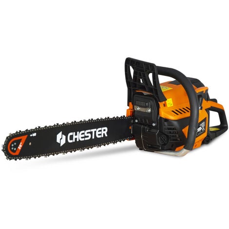 Tronçonneuse thermique 63,3 cm³ - guide 50cm - 2 chaînes - CHESTER