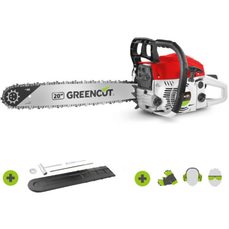 Tronçonneuse thermique 65cc 3,8cv lame 20" legere puissante -GREENCUT