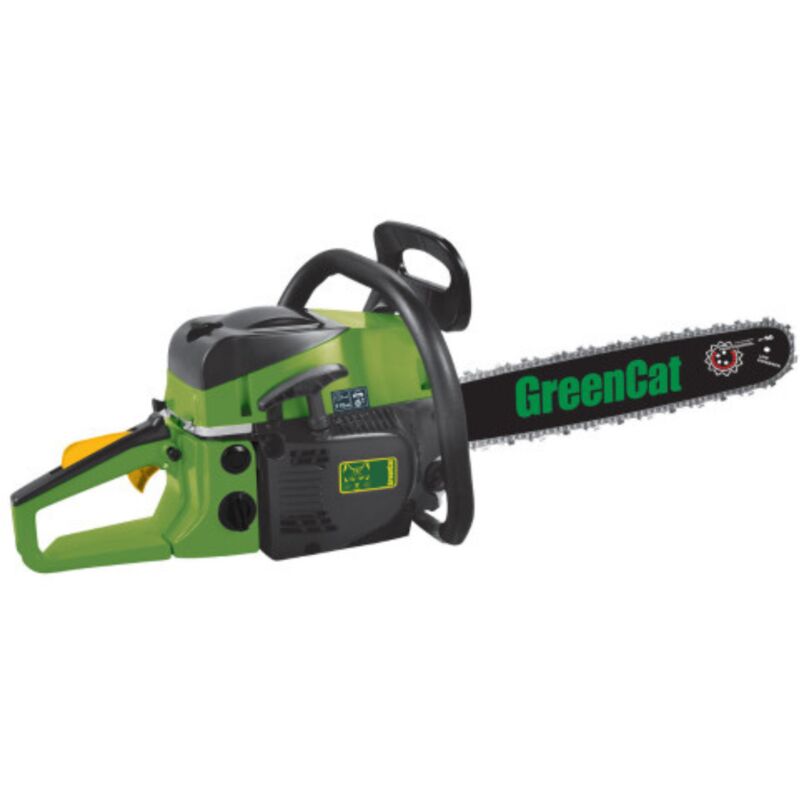 Green Cat - Tronconneuse Thermique 52 Cm3 Lame 50cm 2T 1.2 CV 1.7 KW GREENCAT CARBURATEUR WALBRO