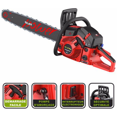 Tronçonneuse thermique Silex® 62CC / guide 18-45cm