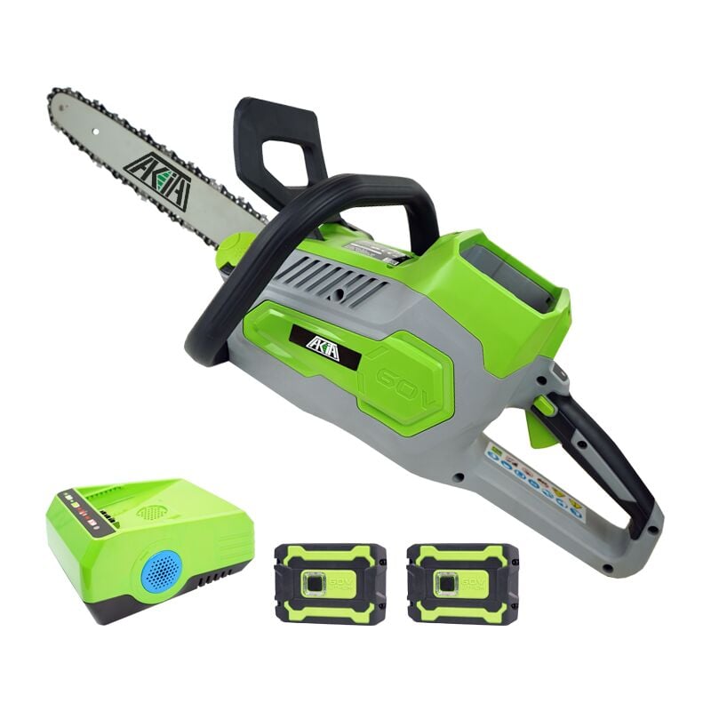 Akita - Tronçonneuse a batterie 60V + 2 Batterie + Chargeur