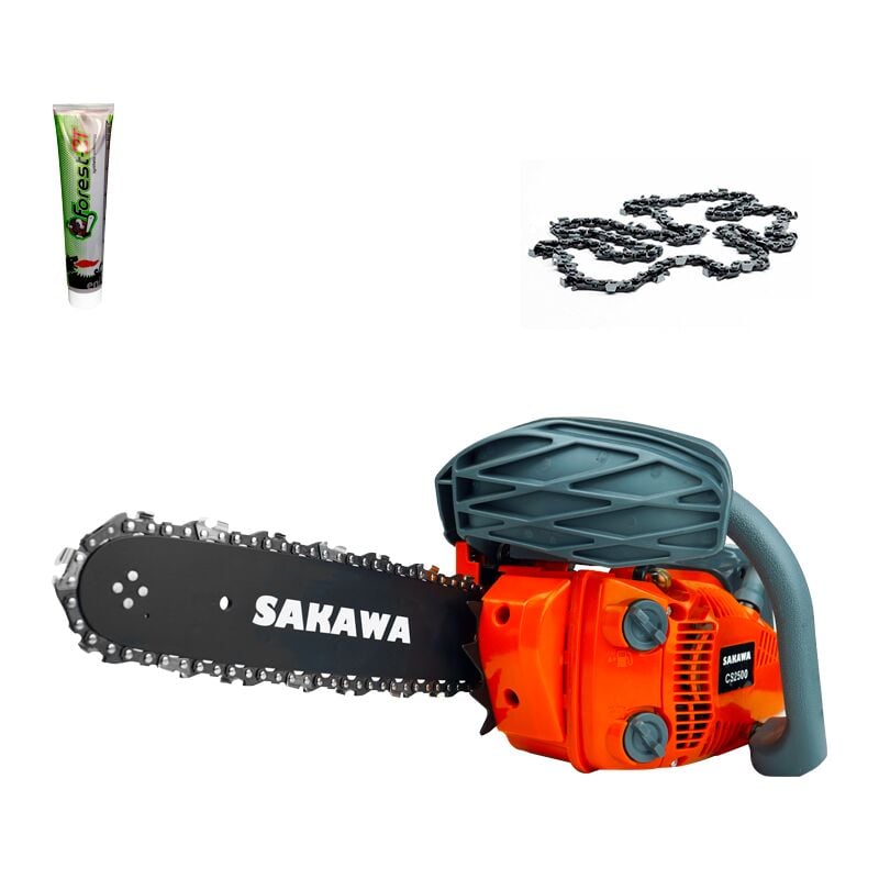 Sakawa - Tronçonneuse à essence Espada 12 + Huile 125ml + Chaînes