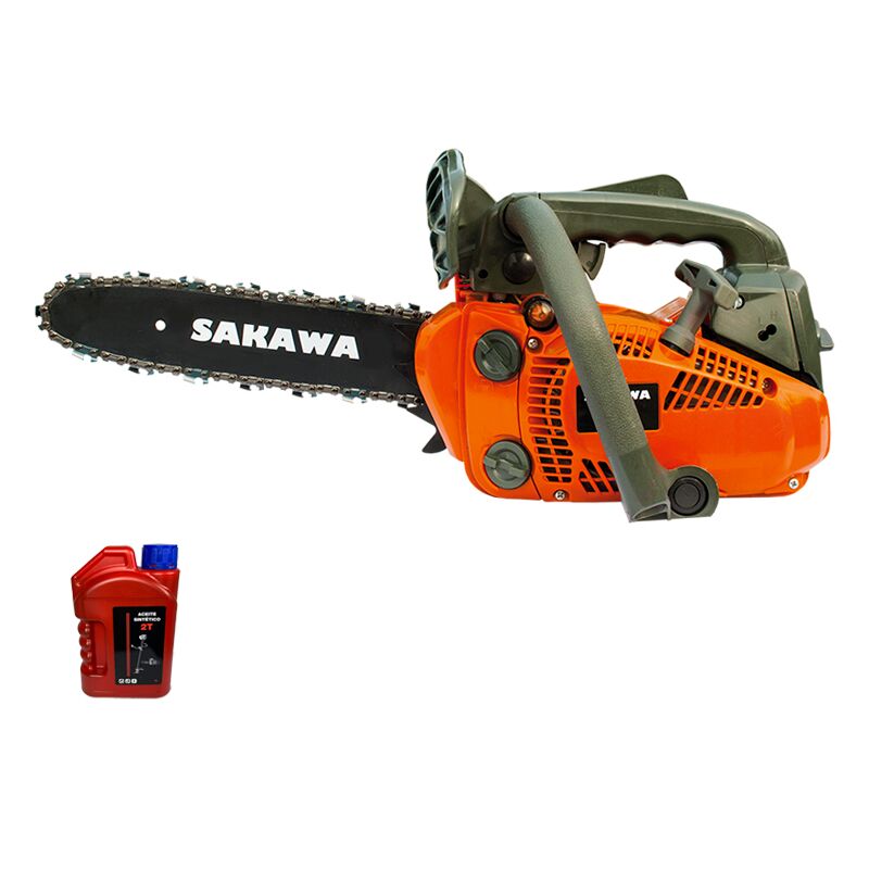 Sakawa - Tronçonneuse moteur à essence 2 temps épée de 12 pouces + 1L huile