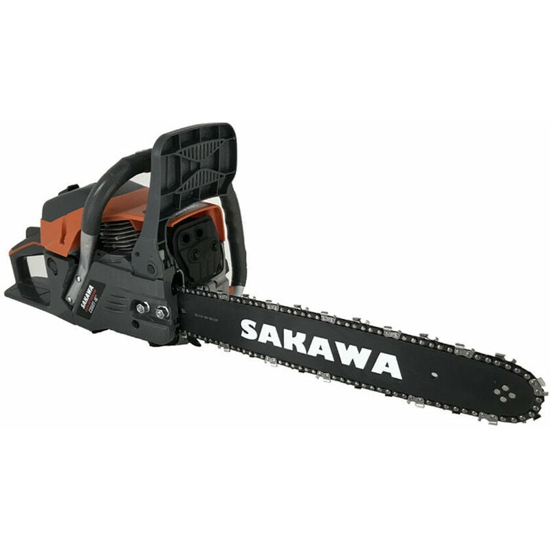 Sakawa - Tronçonneuse moteur à essence 58cc 16' + Huile + Huile de Chaîne