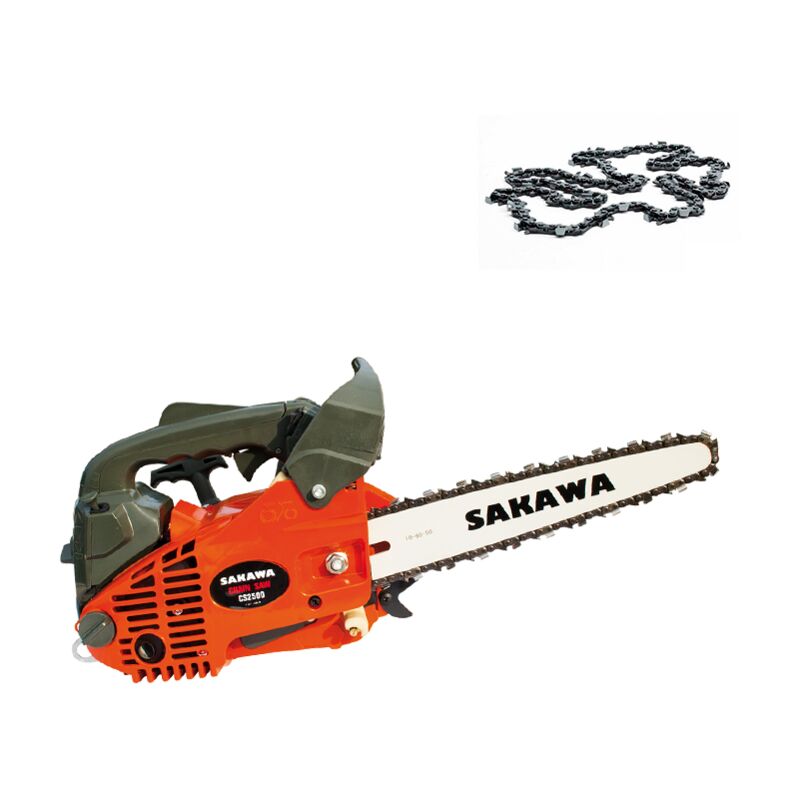 Sakawa - Tronçonneuse moteur à essence épée de 10 pouces 25cc Carving + Chains