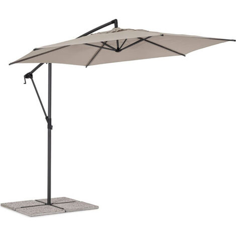 Tropea Armschirm 3 Meter Anthrazit und Mond