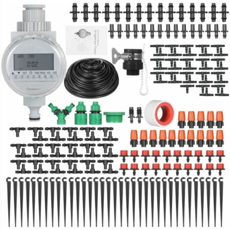 Tropfbewässerungsset für Pflanzen mit elektronischem, automatischem Bewässerungssystem