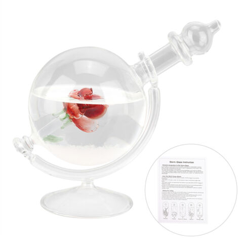 Tropfenförmiger Glasglobus mit Wettervorhersage – Dekoration für Zuhause und originelles Geschenk