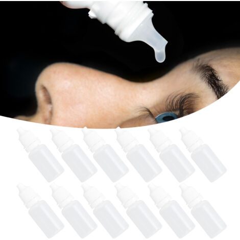 [Tropfflasche] Wiederverwendbare, quetschbare Tropfflasche aus medizinischem Kunststoff, 10 ml – 50er-Packung mit Kappen und Trichter