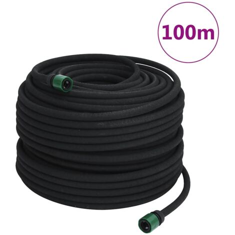 Tropfschlauch Schwarz 0,6" 100 m Gummi