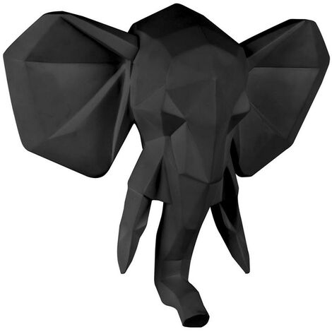 Trophée décoratif Origami Elephant Present Time Noir - Noir
