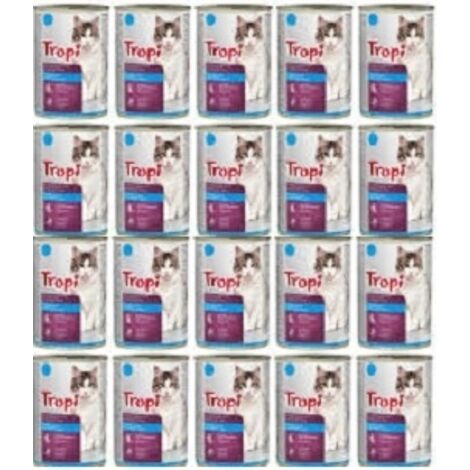 TROPI Katzenfutter mit FISCH 415 g x 20 Stück Fisch