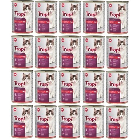 TROPI Katzenfutter mit Rindfleisch 415g x 20 Stück RIND