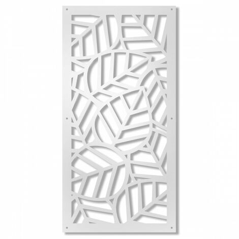 TROPICA - Pannello traforato in PVC - Colore: bianco - Misura: 98x198 cm