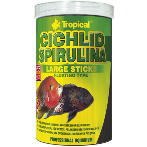 TROPICAL CICHLID SPIRULINA GROSSE STICKS 250ML/75G